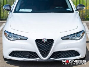 Alfa Romeo Giulia Front Spoiler - Carbon Fiber - QV Style - V3 - Feroce Carbon - Base Model